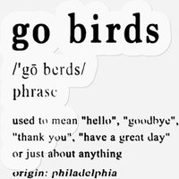Vintage Go Birds Eag.les Stickers, Philadelphia Stickers, Sundays Are For The Birds Stickers