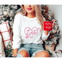Cute Valentines Day Heart Long Sleeve, Valentines Day Long Sleeve