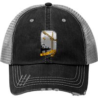 The Power Of Tower Crane - Heavy Equipment - Print Trucker Hats — Casquette de baseball