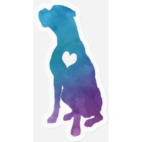 Adore Boxers Watercolor - Boxer - Stickers