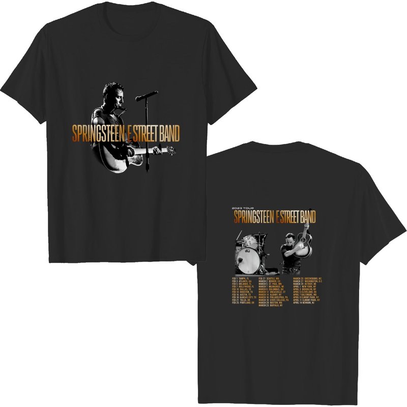Bruce Springsteen And The E Street Band Tour 2023 Shirt, Rock Band 2023 Shirt — T-shirts pour hommes