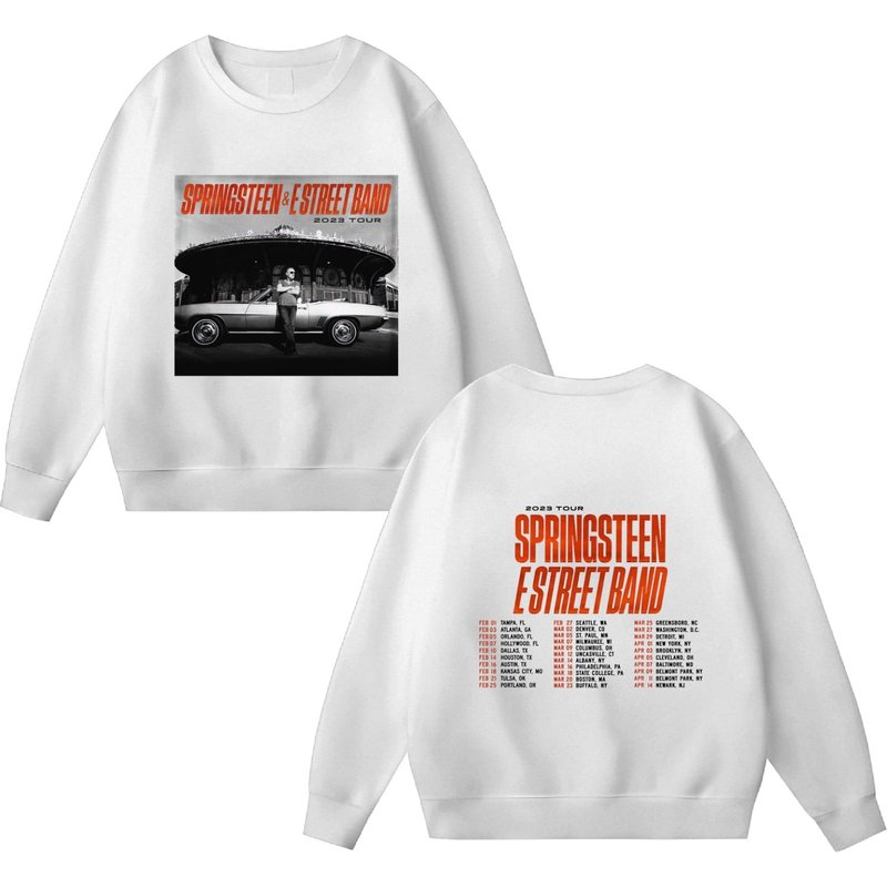 Bruce Springsteen And The E Street Band Tour 2023 Sweatshirt, Rock Band 2023 Sweatshirt — Sweats à capuche pour hommes