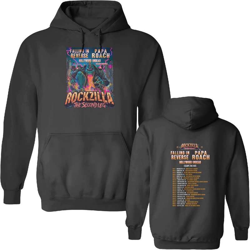 Rockzilla Tour 2023 Shirt - The Second Leg — Sweats à capuche pour hommes