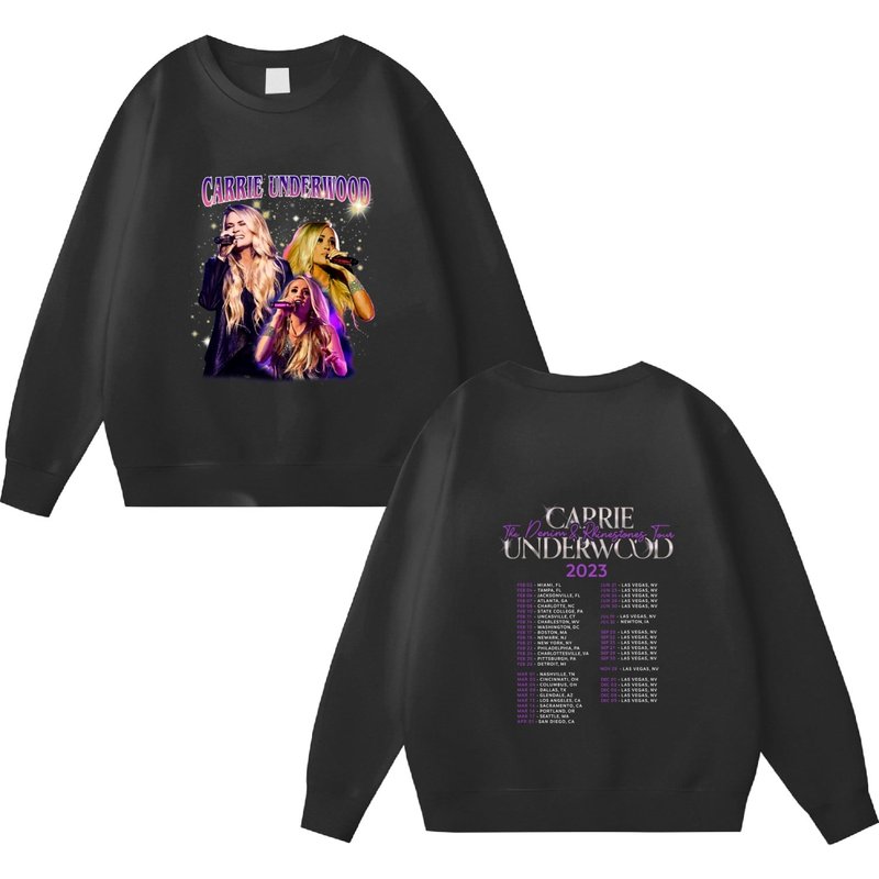 Carrie Underwood Denim And Rhinestones Tour 2023 Sweatshirt — Sweats à capuche pour hommes