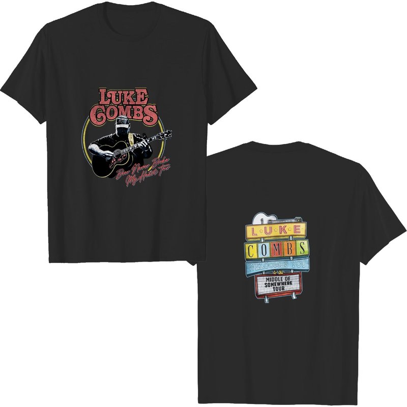 Lukee Comb Shirt, Lukee Comb Guitar Shirt — T-shirts pour hommes