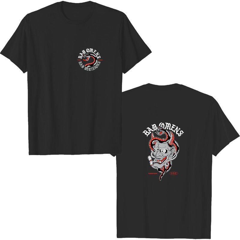 Bad Omens Band Hannya 2023 Shirt, A Tour Of The Concrete Jungle Tour 2023 — T-shirts pour hommes