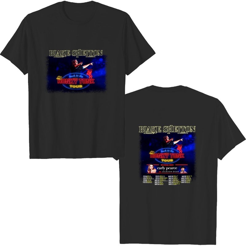 Blake Shelton Tour 2023 Back To The Honky Tonk Tour 2023 T-shirt — T-shirts pour hommes
