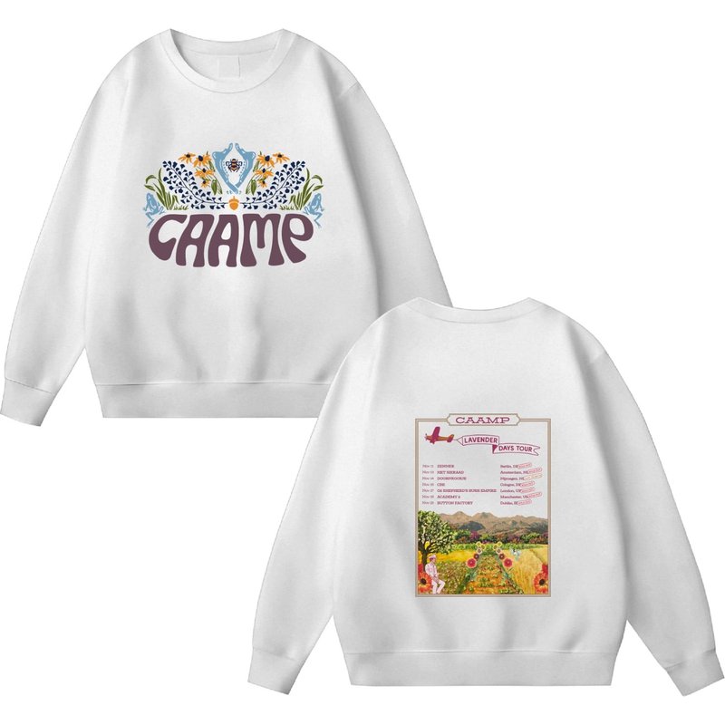 Caamp Band Fall Tour Shirt, Lavender Days Tour 2023 Vintage Shirt Sweatshirt Hoodie — Sweats à capuche pour hommes