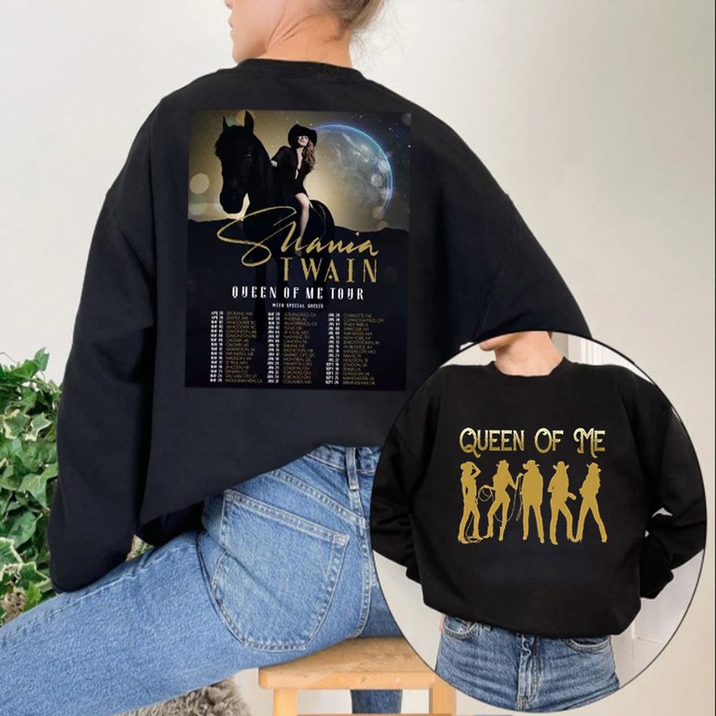 Shania Twain Queen Of Me Tour 2023 T-shirt, Shania Twain 2023 Tour Shirt