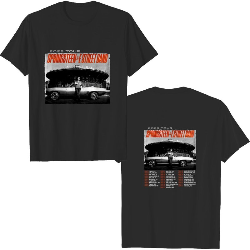 Bruce Springsteen Tour 2023 T-shirt, Vintage Bruce Springsteen N E Street Band — T-shirts pour hommes