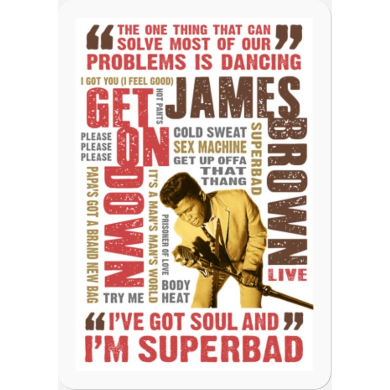 James Brown Stickers — Autocollants et stickers