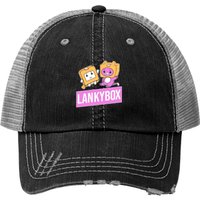 New Kids Lankybox Trucker Hats Funny Viral Youtuber Merch — Casquette de baseball