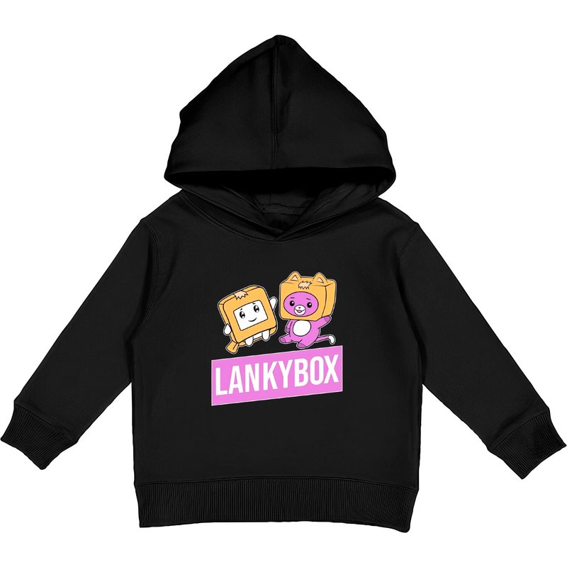 New Kids Lankybox Kids Pullover Hoodies Funny Viral Youtuber Merch — Sweats à capuche pour hommes