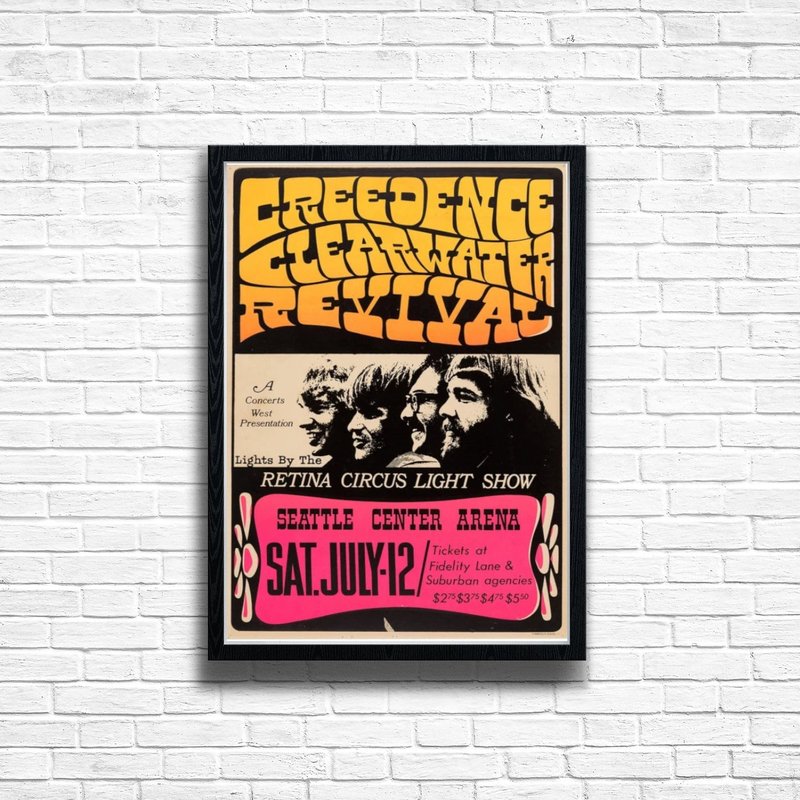 Concert Print Vintage Music Poster — Posters & Prints