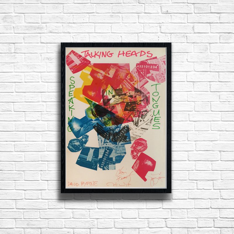Talking Heads Concert Print Vintage Music Poster — Posters & Prints