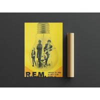 R.e.m 1986 Poster | Music Concert Poster
