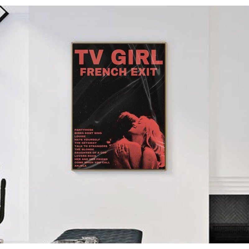 Tv Girl French Exit Album Poster, Home Decor — Affiches et impressions