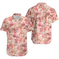 Pig Hawaiian Shirt, Pig Hawaiian Shirt, Classic Hawaii Shirt, Summer Hawaii Shirt — Mens Casual Shirts