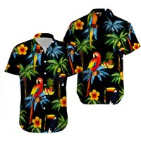 Hawaiian Parrots Tropical Shirt - Repeat Design