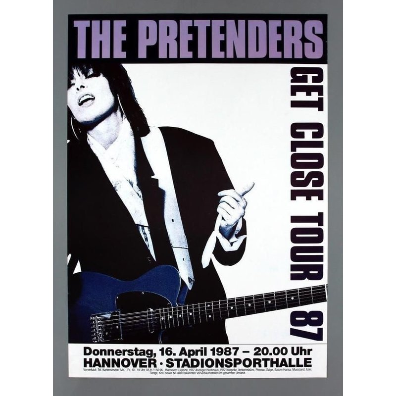The Pretenders 1987 Concert Poster — Posters & Prints