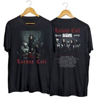 Lacuna Coil Tour Shirt, Lacuna Coil North American Fall Tour Setlist Playlist Shirt — Mens T Shirts