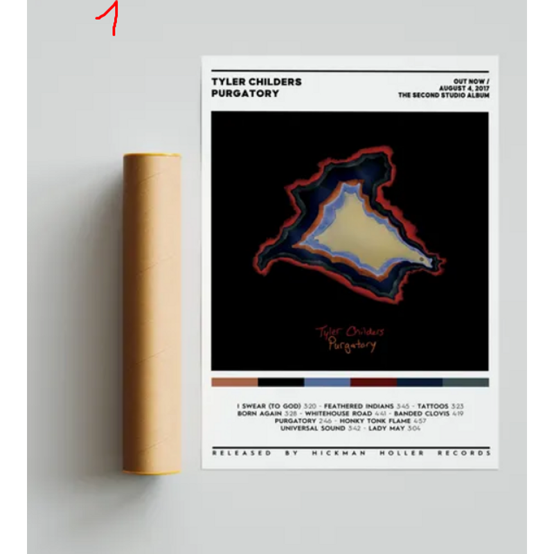 Tyler Childers - Purgatory Album Poster / Album Cover Poster / Tyler Childers Albums — Posters & Prints