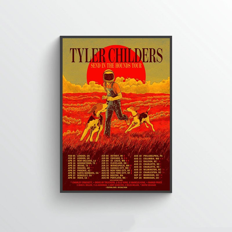 2023 Tyler Childers Tour Poster Art Print — Posters & Prints