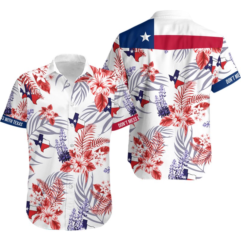 Hawaiian Shirt For Men, Texas Home Shirt, Proud Texas Shirt — Chemises décontractées pour hommes