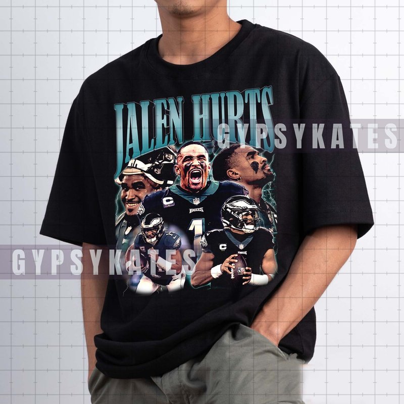 Jalen Hurts Vintage 90s Shirt And Sweatshirt — T-shirts pour hommes