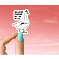 Silly Goose Sticker - Silly Goose University Stickers — Autocollants et stickers