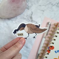 Angry Goose Sticker - Canada Goose, Hissing Goose — Autocollants et stickers