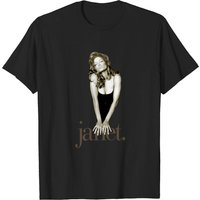 Vintage 90s Janet Jackson American Singer Songwriter Shirt — T-shirts pour hommes