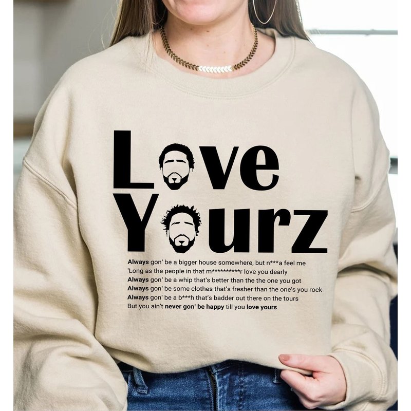 Love Yourz J Cole Sweatshirt, J Cole Sweatshirt — Sweats à capuche pour hommes