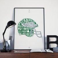 The Eagles Hype Helmet Poster — Affiches et impressions