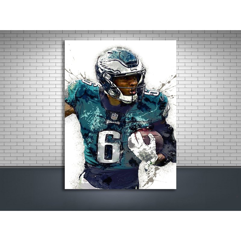 Devonta Smith Print, Philadelphia Poster — Affiches et impressions