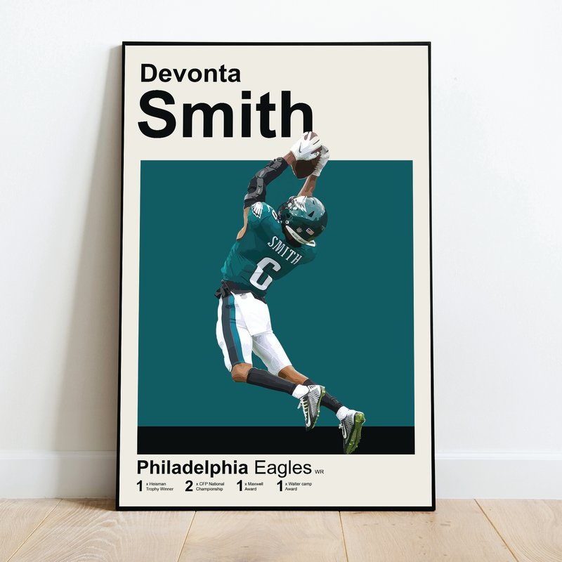 Devonta Smith Inspired Poster — Affiches et impressions