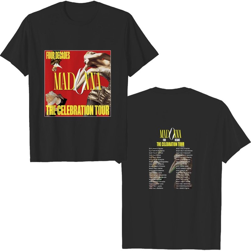 Four Decades The Celebration Tour 2023 Shirt Madonna Celebration Tour Tshirt — T-shirts pour hommes
