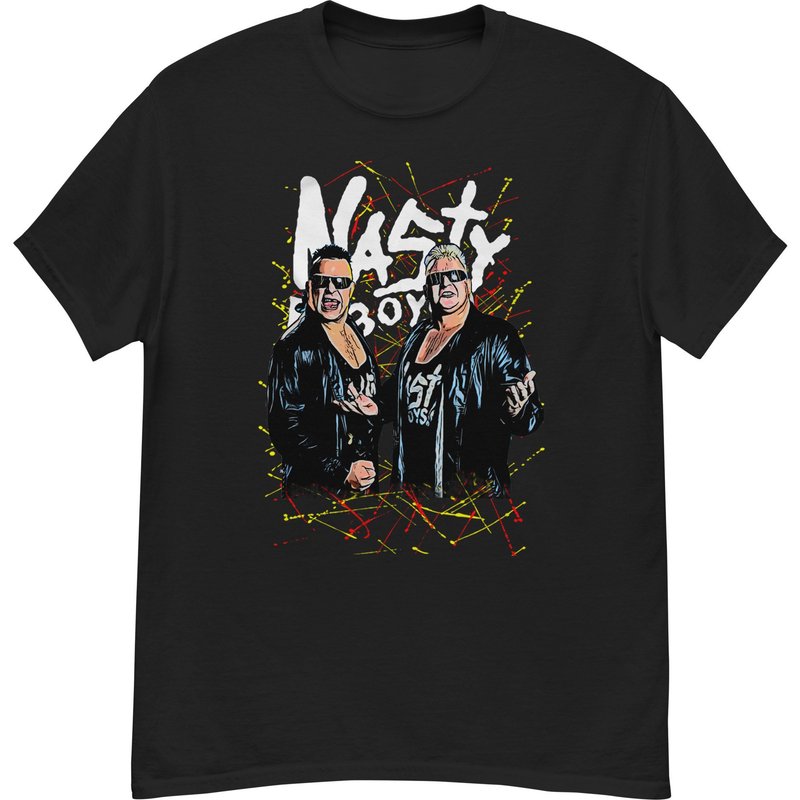 Nasty Boys Tshirt Tag Tam Wrestling 90s Tee — Mens T Shirts