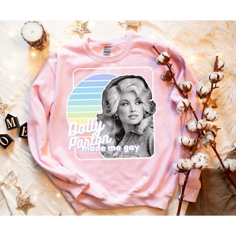 Dolly Parton Made Me Gay T-shirt — Mens T Shirts