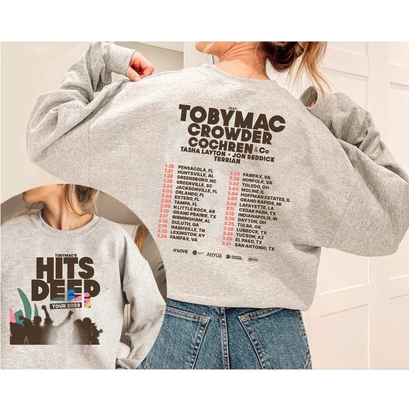 Tobymac Hits Deep Tour 2023 Shirt — Sweats à capuche pour hommes