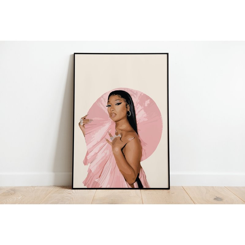 Megan Thee Stallion Minimalist Artwork Poster — Affiches et impressions