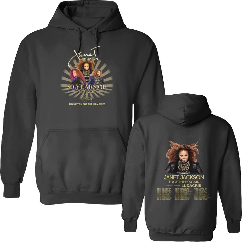 Janet Jackson Together Again Tour 2023 Fan Shirt — Sweats à capuche pour hommes