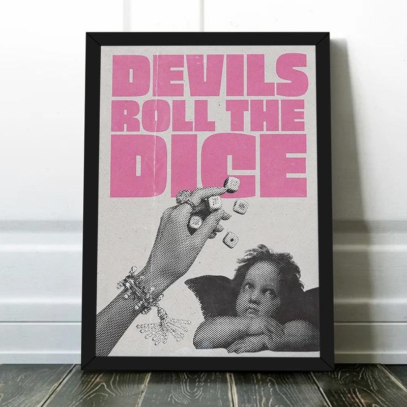 Devils Roll The Dice Album Cover No Poster — Affiches et impressions