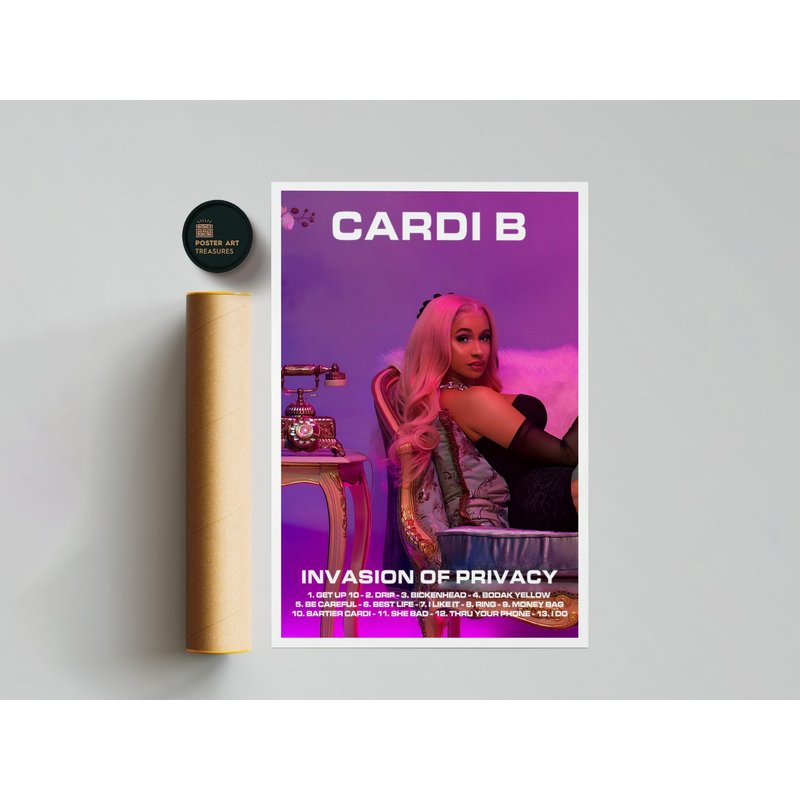 Cardi B - Invasion Of Privacy Album Poster — Posters & Prints