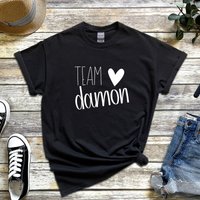Team Damon T-shirt | The Vampire Diaries Damon Salvatore Shirt | Tvd T-shirt — Mens T Shirts