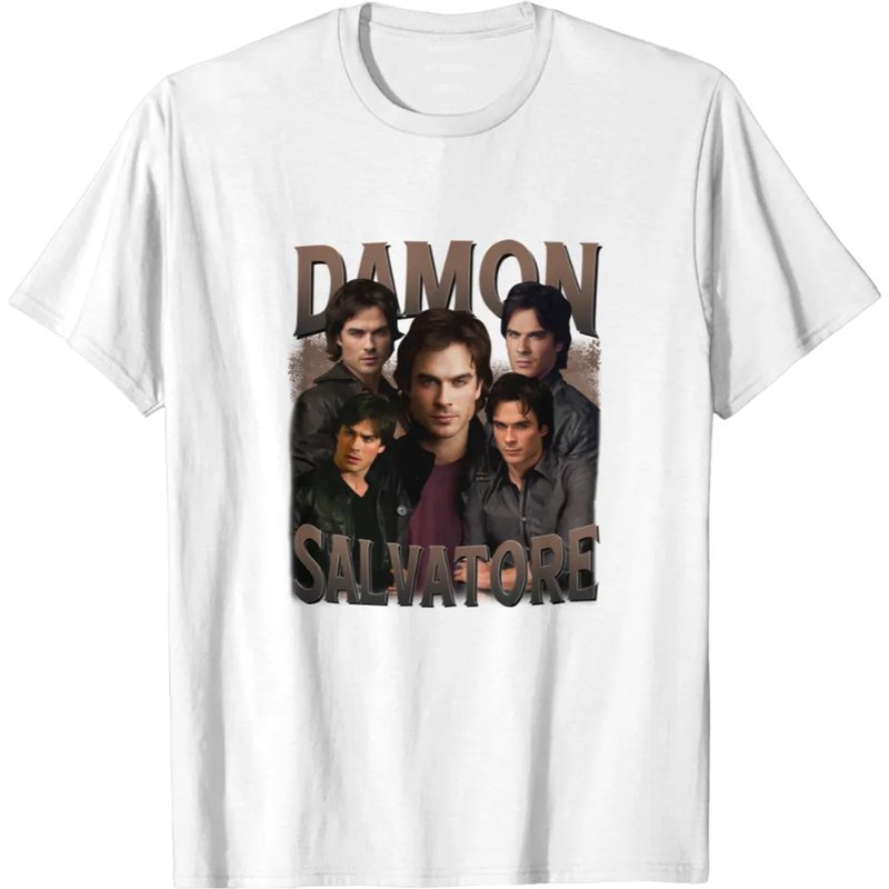 Limited Damon Salvatore Vintage T-shirt, Gift For Women And Man Unisex T-shirt — Mens T Shirts