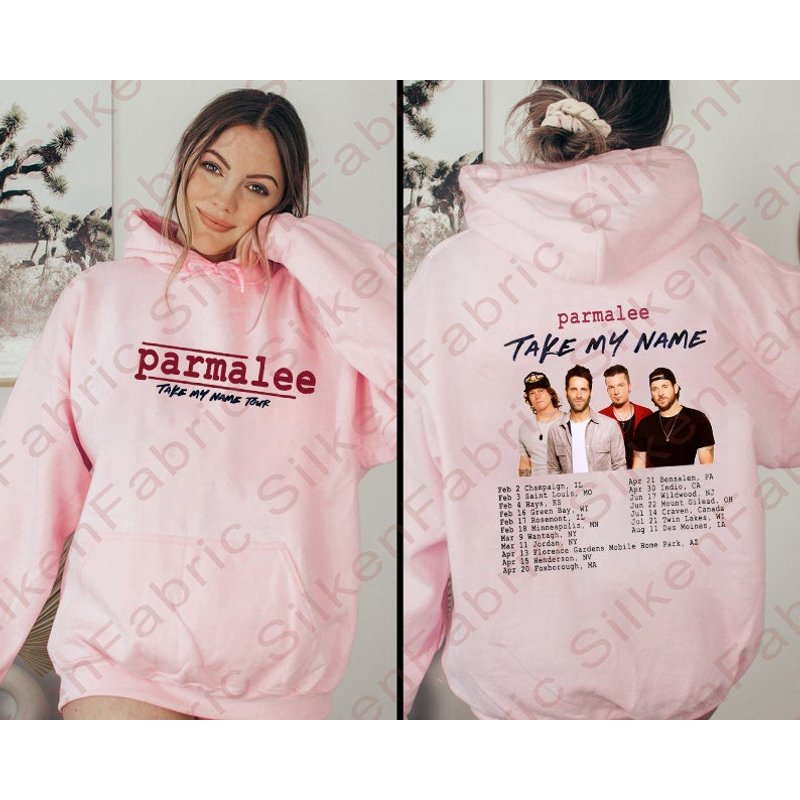 Parmalee 2023 Take My Name Tour 2023 Double Sides Sweatshirt, Parmalee Shirt — Sweats à capuche pour hommes