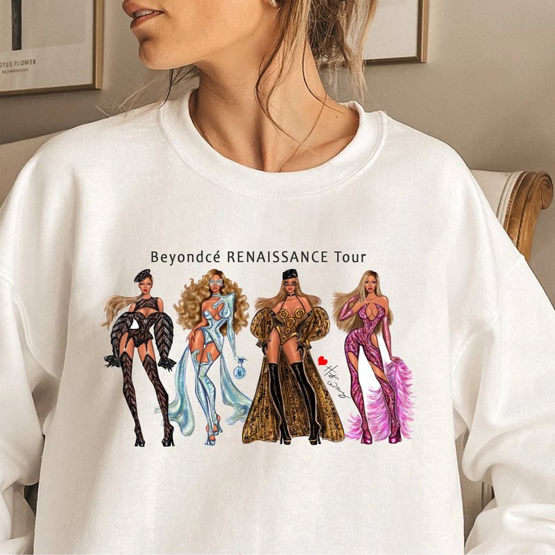 Beyonce Paint Graphic T-shirt, Vintage Beyonce Renaissance Tour Sweatshirt