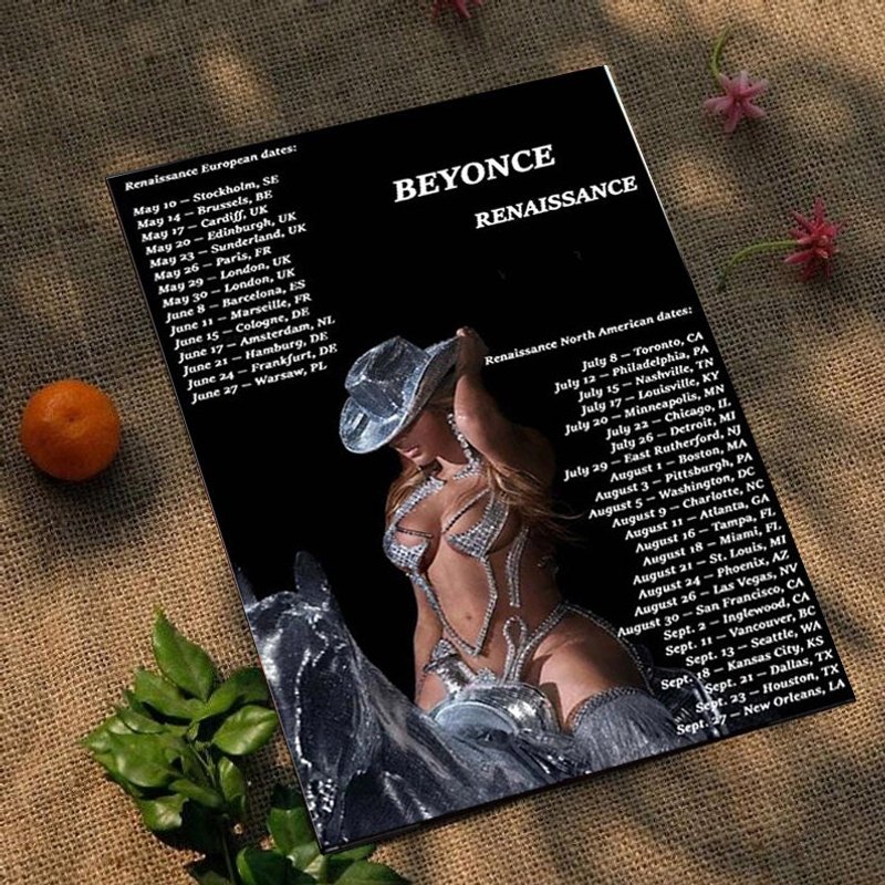 Beyonce Renaissance Tour, World 2023 Poster — Affiches et impressions