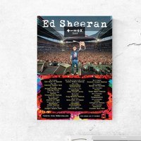 E.d S.heeran Tour 2023 - Music Poster — Posters & Prints
